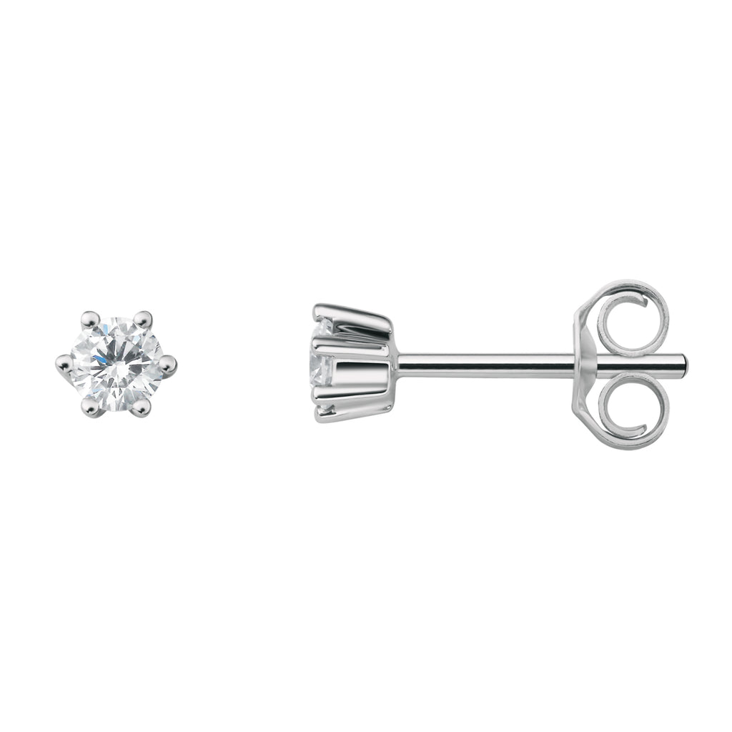 0.2 ct Diamant Brillant Ohrringe Ohrstecker aus 950 Platin von ONE ELEMENT – Bild 2