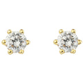 0.25 ct Diamant Brillant Ohrringe Ohrstecker aus 750er Gelbgold von ONE ELEMENT – Bild 1