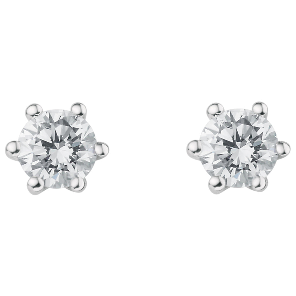 0.25 ct Diamant Brillant Ohrringe Ohrstecker aus 950 Platin von ONE ELEMENT – Bild 1