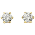 0.4 ct Diamant Brillant Ohrringe Ohrstecker aus 750er Gelbgold von ONE ELEMENT – Bild 1
