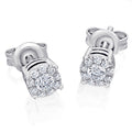 0,32 ct Diamant Brillant Invisible Ohrringe Ohrstecker aus 585er Weißgold von ONE ELEMENT – Bild 1