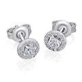 0,30 ct Diamant Brillant Invisible Ohrringe Ohrstecker aus 585er Weißgold von ONE ELEMENT – Bild 1