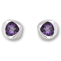 Amethyst Ohrringe Ohrstecker aus 925er Silber von ONE ELEMENT – Bild 1