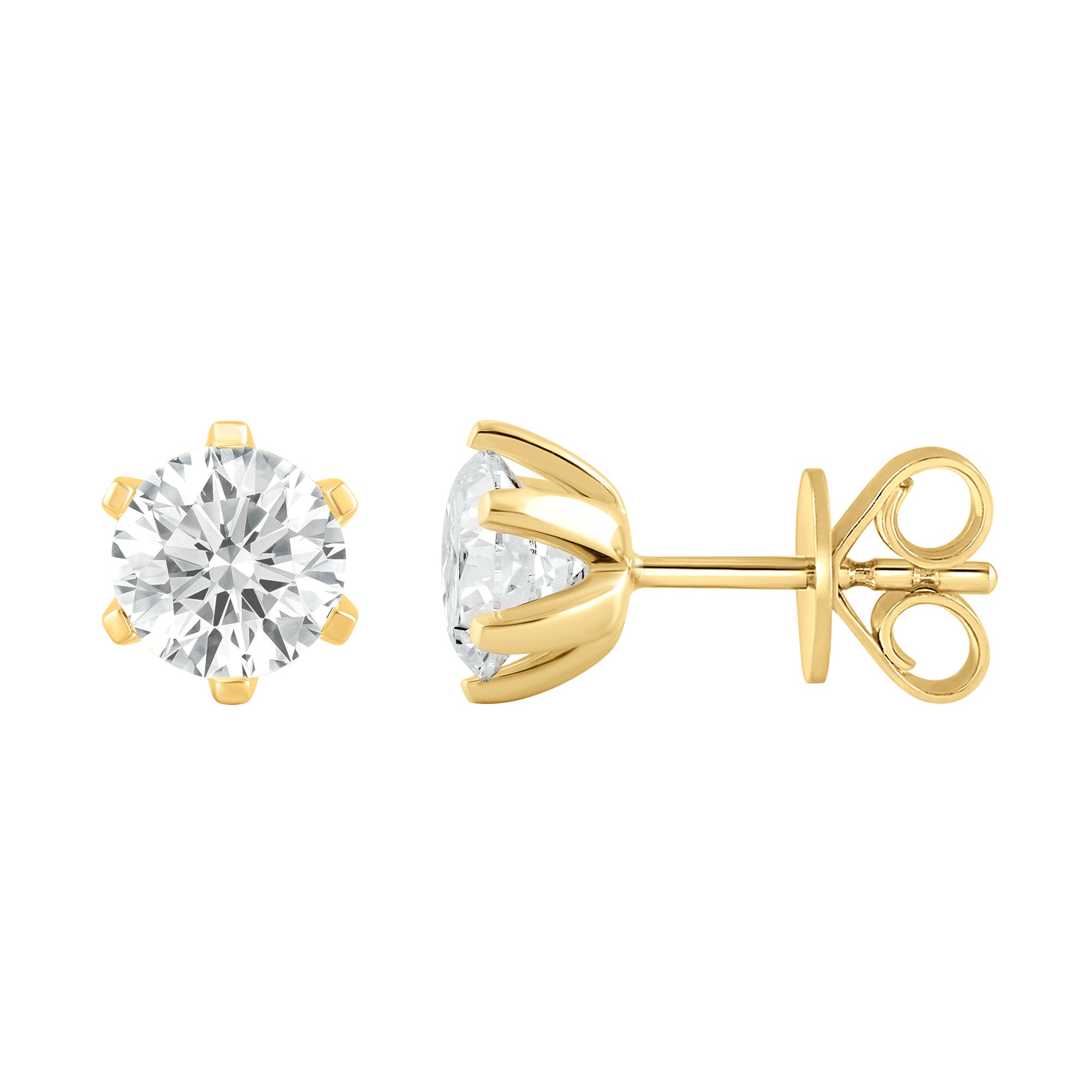 Ohrstecker Ohrringe aus 585 Gold mit 2 Lab Grown Diamanten 1 ct von ONE ELEMENT – Bild 1