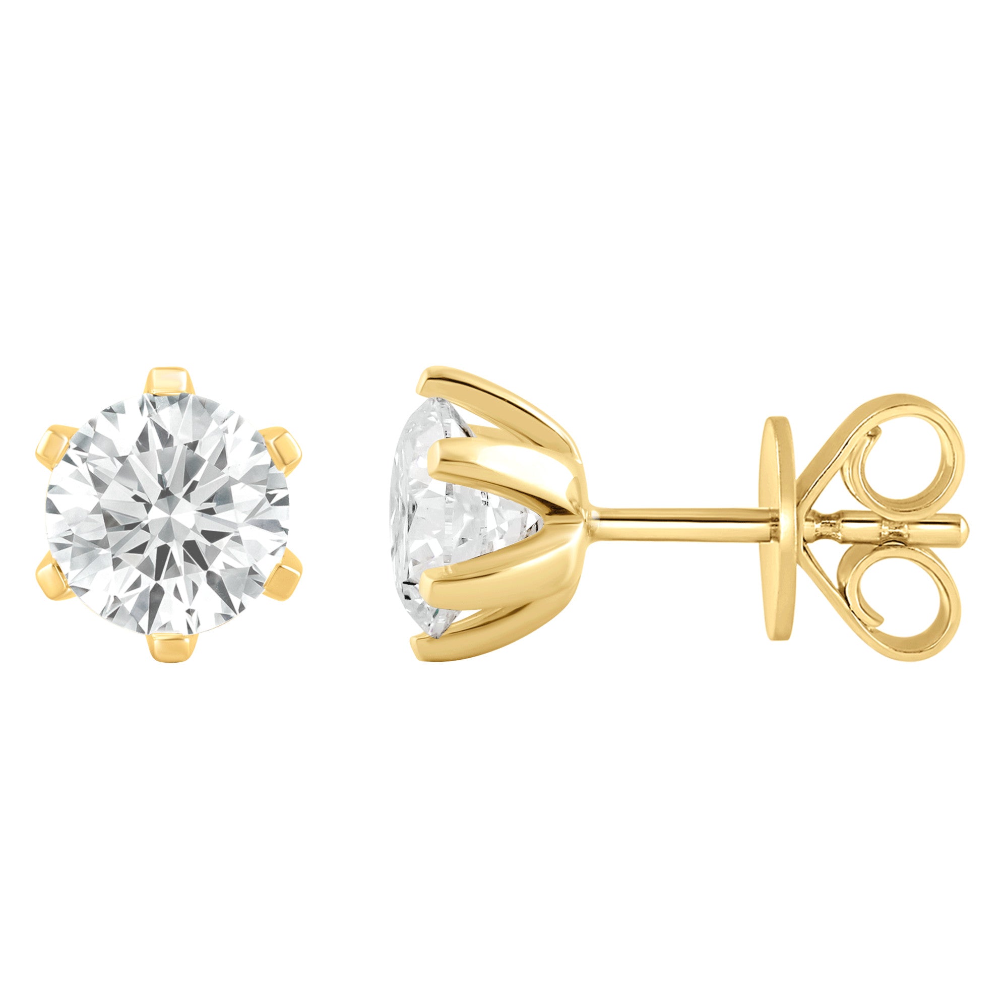 Ohrstecker Ohrringe aus 585 Gold mit 2 Lab Grown Diamanten 1,5 ct von ONE ELEMENT – Bild 1
