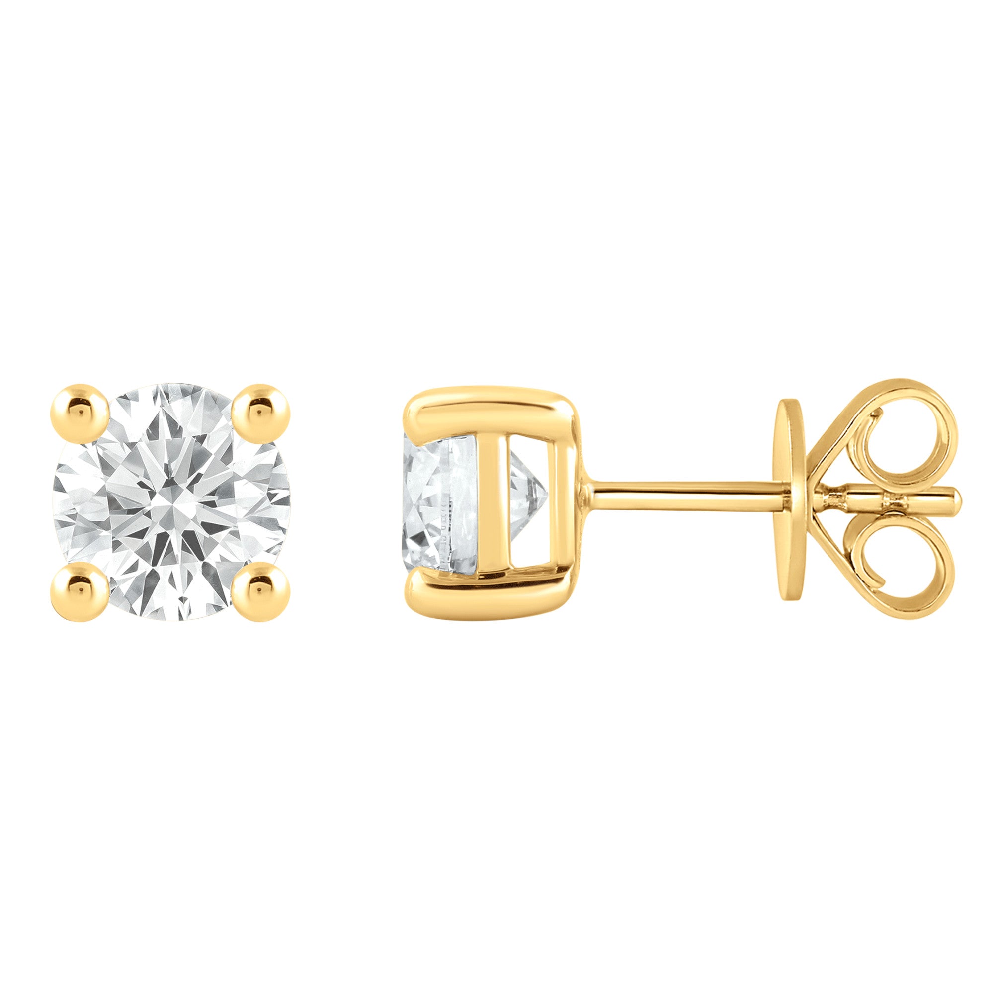 Ohrstecker Ohrringe aus 585 Gold mit 2 Lab Grown Diamanten 1 ct von ONE ELEMENT – Bild 1