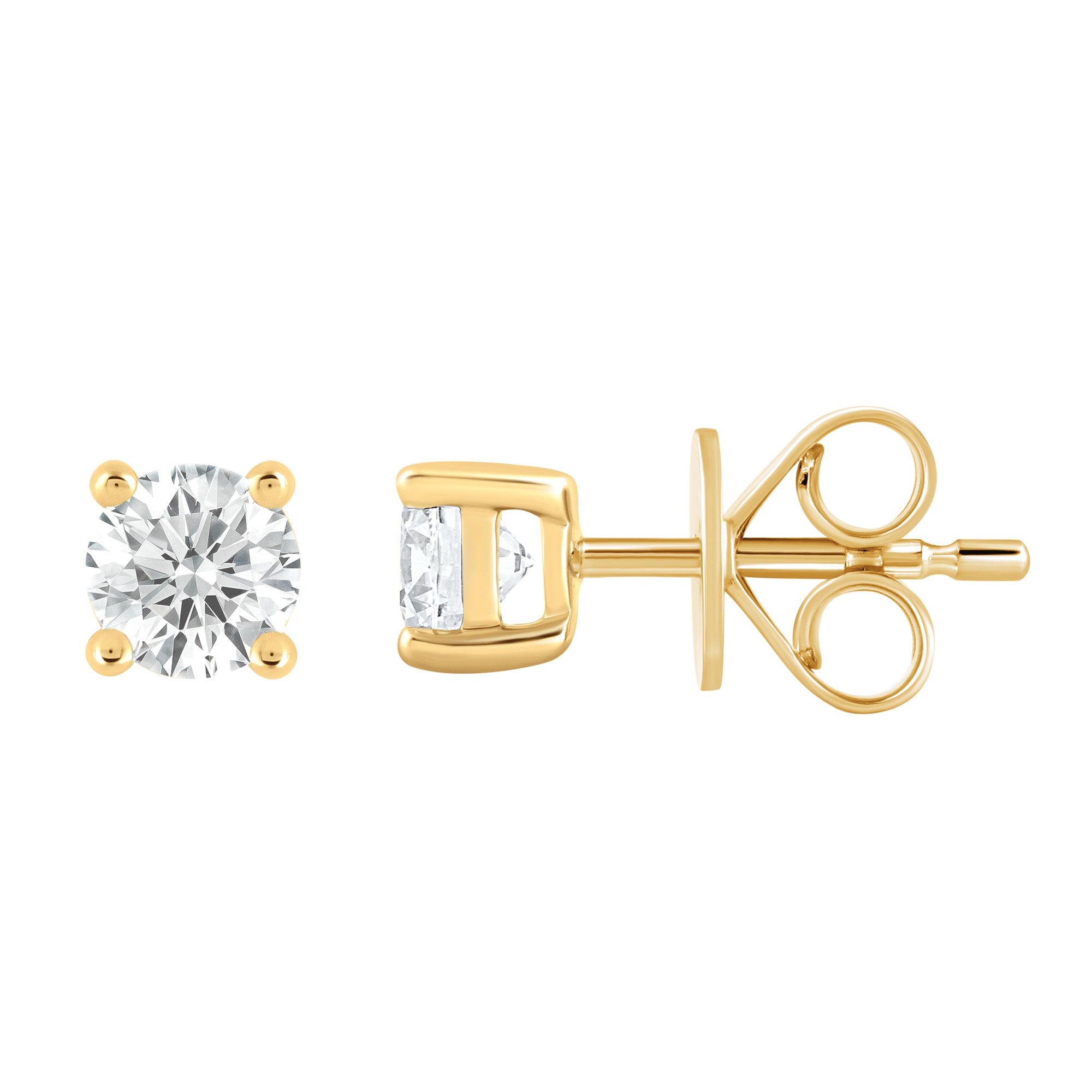 Ohrstecker Ohrringe aus 585 Gold mit 2 Lab Grown Diamanten 2 ct von ONE ELEMENT – Bild 1