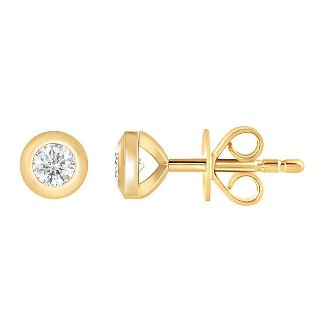 Ohrstecker Ohrringe aus 585 Gold mit 2 Lab Grown Diamanten 0,5 ct von ONE ELEMENT – Bild 1