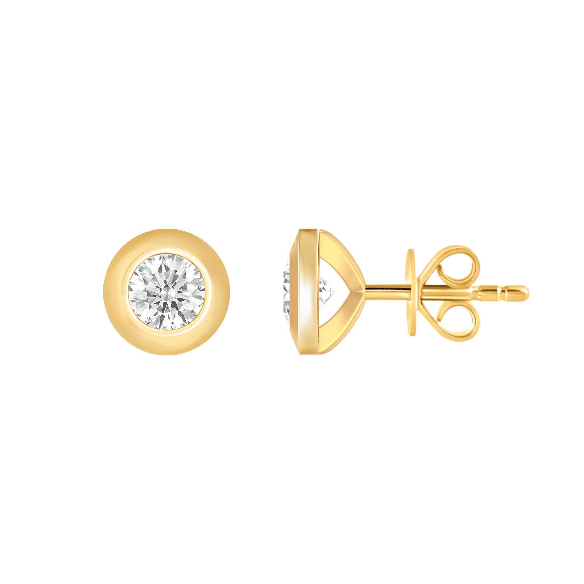 Ohrstecker Ohrringe aus 585 Gold mit 2 Lab Grown Diamanten 1 ct von ONE ELEMENT – Bild 1