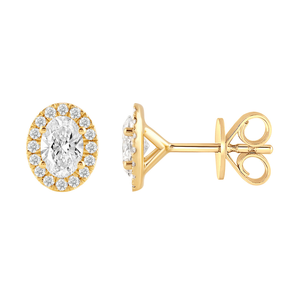 Ohrstecker Ohrringe aus 585 Gold mit 34 Lab Grown Diamanten 0,76 ct von ONE ELEMENT – Bild 1