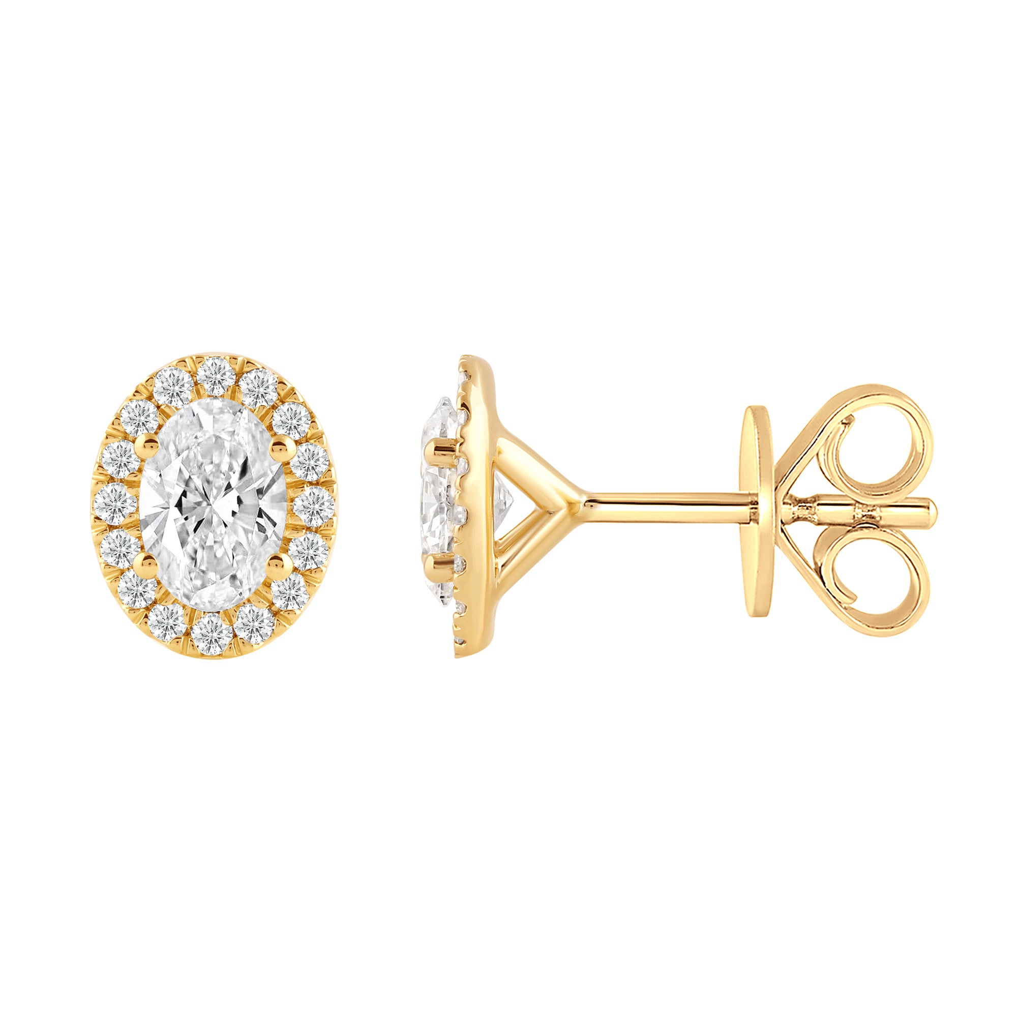 Ohrstecker Ohrringe aus 585 Gold mit 34 Lab Grown Diamanten 0,76 ct von ONE ELEMENT – Bild 1