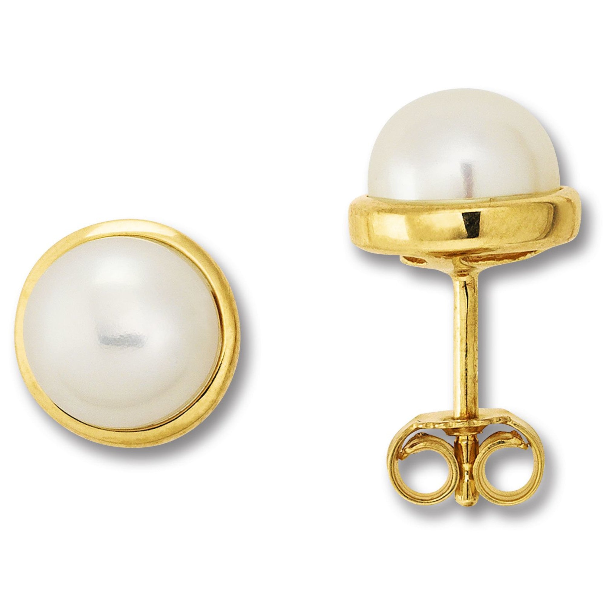 Ohrringe Ohrstecker aus 333er Gelbgold von ONE ELEMENT – Bild 1