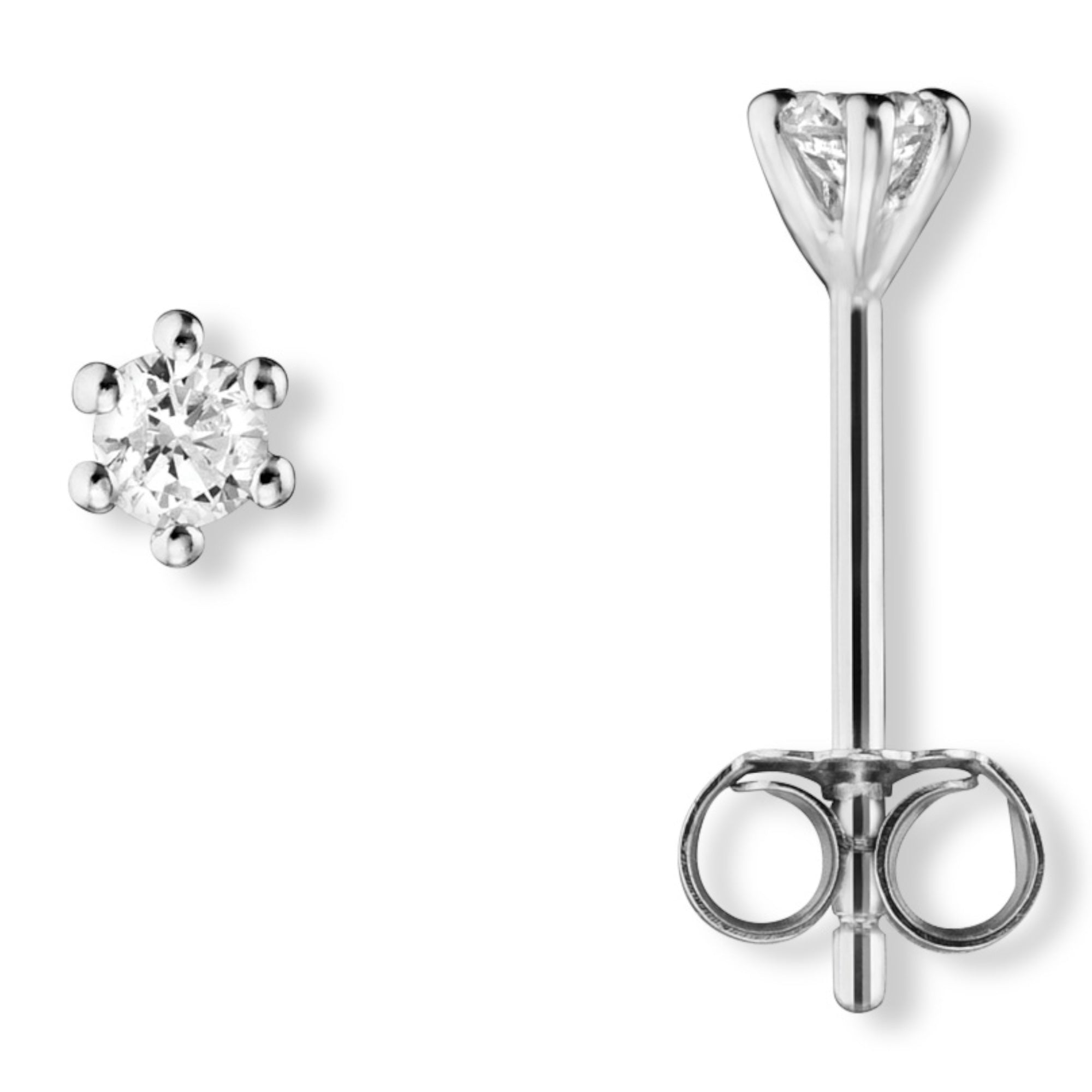 Zirkonia Ohrringe Ohrstecker aus 925er Silber von ONE ELEMENT – Bild 1