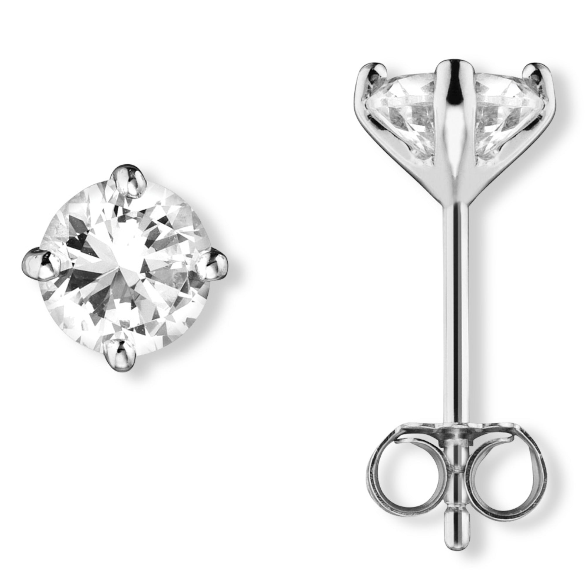 Zirkonia Ohrringe Ohrstecker aus 925er Silber von ONE ELEMENT – Bild 1