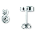 Zirkonia Ohrringe Ohrstecker aus 925er Silber von ONE ELEMENT – Bild 1