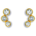 Zirkonia Ohrringe Ohrstecker aus 333er Gelbgold von ONE ELEMENT – Bild 1