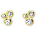 Zirkonia Ohrringe Ohrstecker aus 333er Gelbgold von ONE ELEMENT – Bild 1