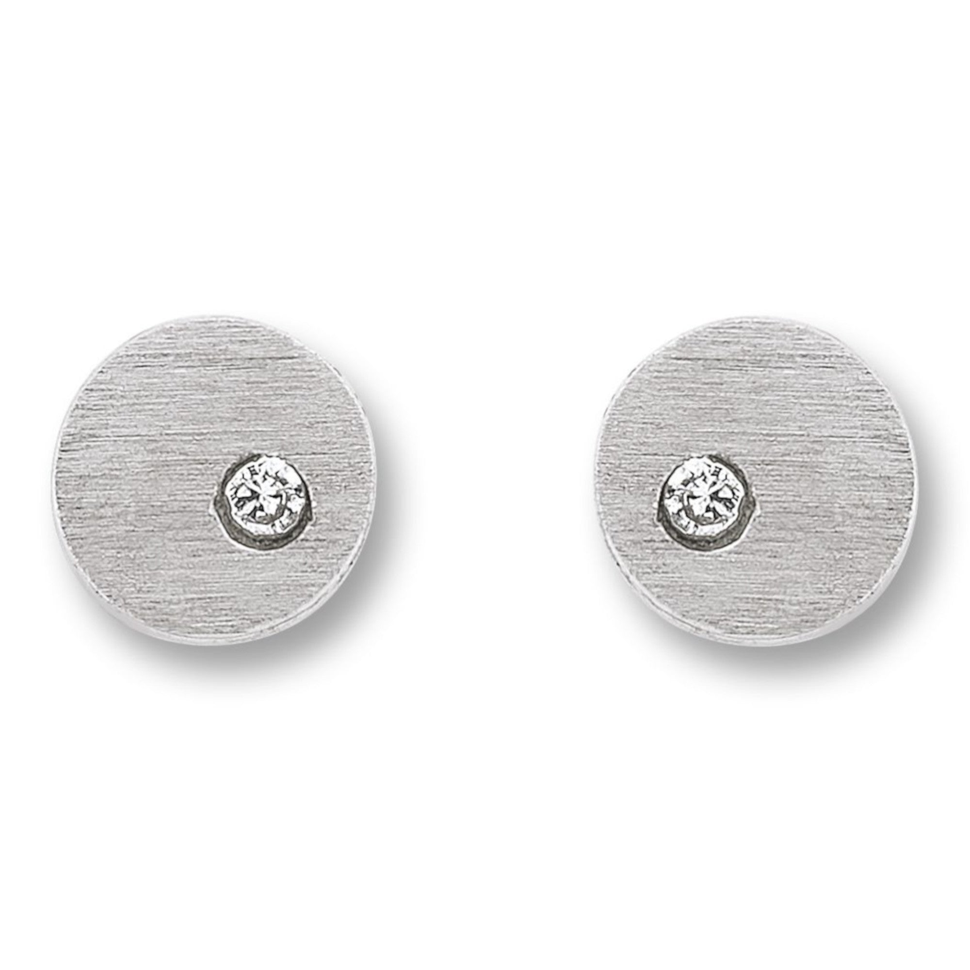 Zirkonia Kreise Ohrringe Ohrstecker aus 925er Silber von ONE ELEMENT – Bild 1