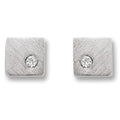 Zirkonia Viereck Ohrringe Ohrstecker aus 925er Silber von ONE ELEMENT – Bild 1