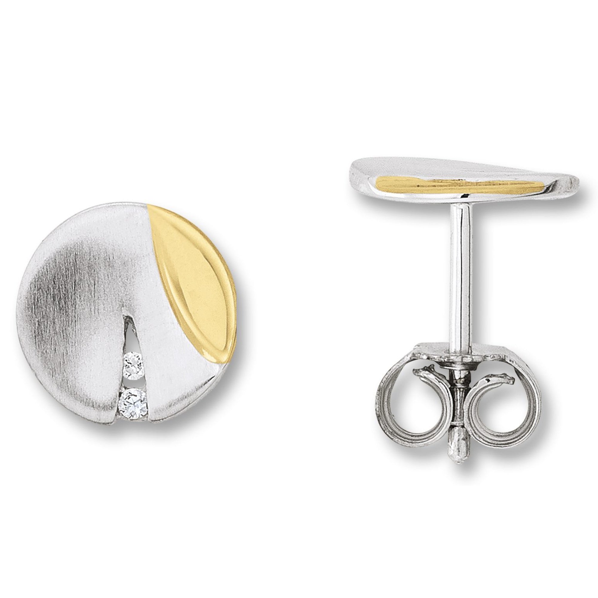 Zirkonia Ohrringe Ohrstecker aus 925er Silber von ONE ELEMENT – Bild 1