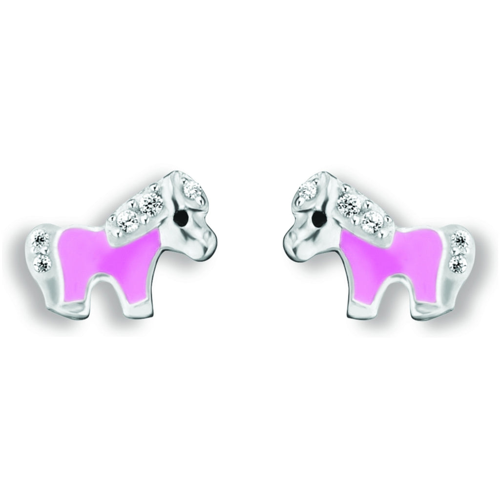 Zirkonia Ponny Ohrringe Ohrstecker aus 925er Silber von ONE ELEMENT – Bild 2