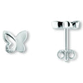 Zirkonia Schmetterling Ohrringe Ohrstecker aus 925er Silber von ONE ELEMENT – Bild 1