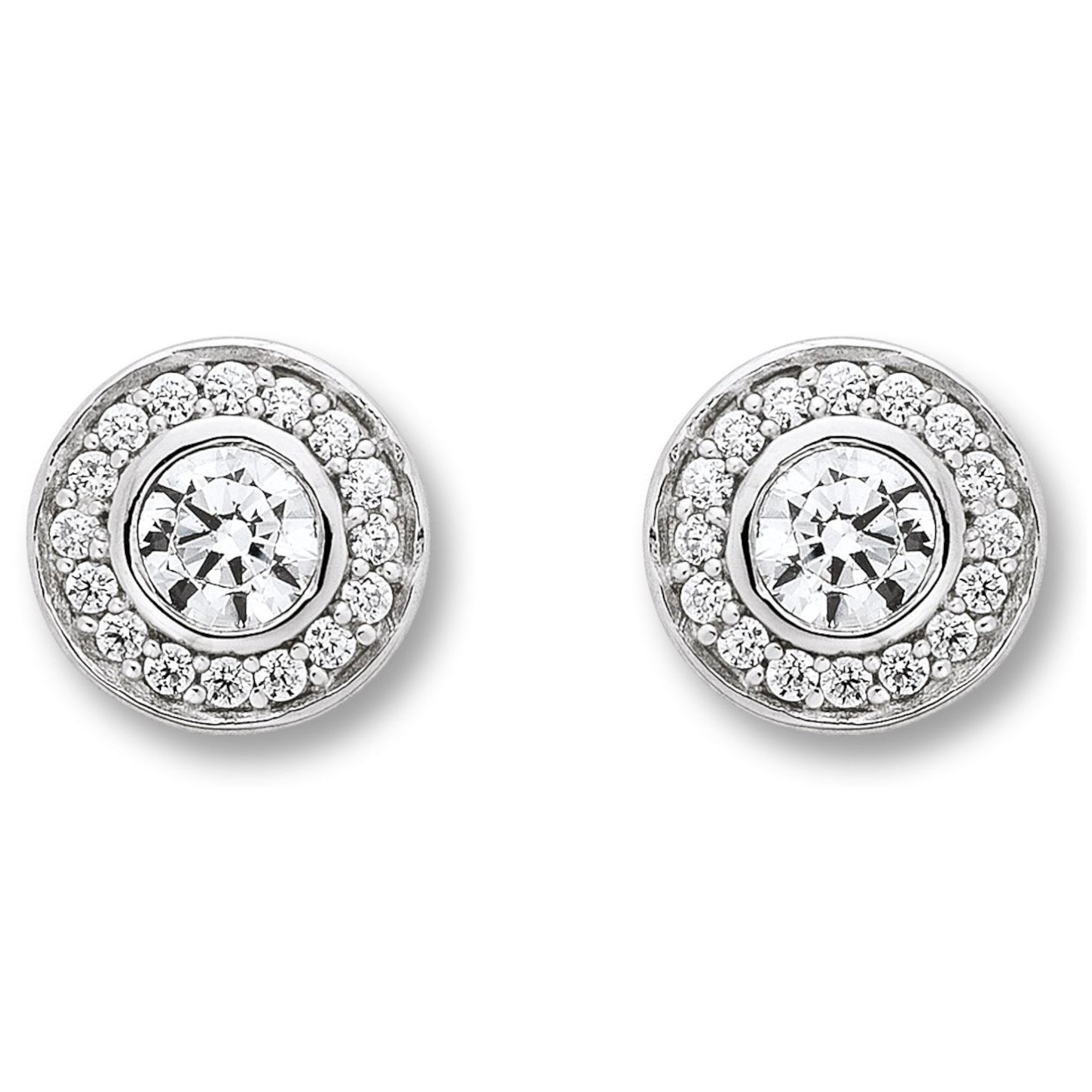 Zirkonia Ohrringe Ohrstecker aus 925er Silber von ONE ELEMENT – Bild 1