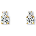 Zirkonia Ohrringe Ohrstecker aus 333er Gelbgold von ONE ELEMENT – Bild 1