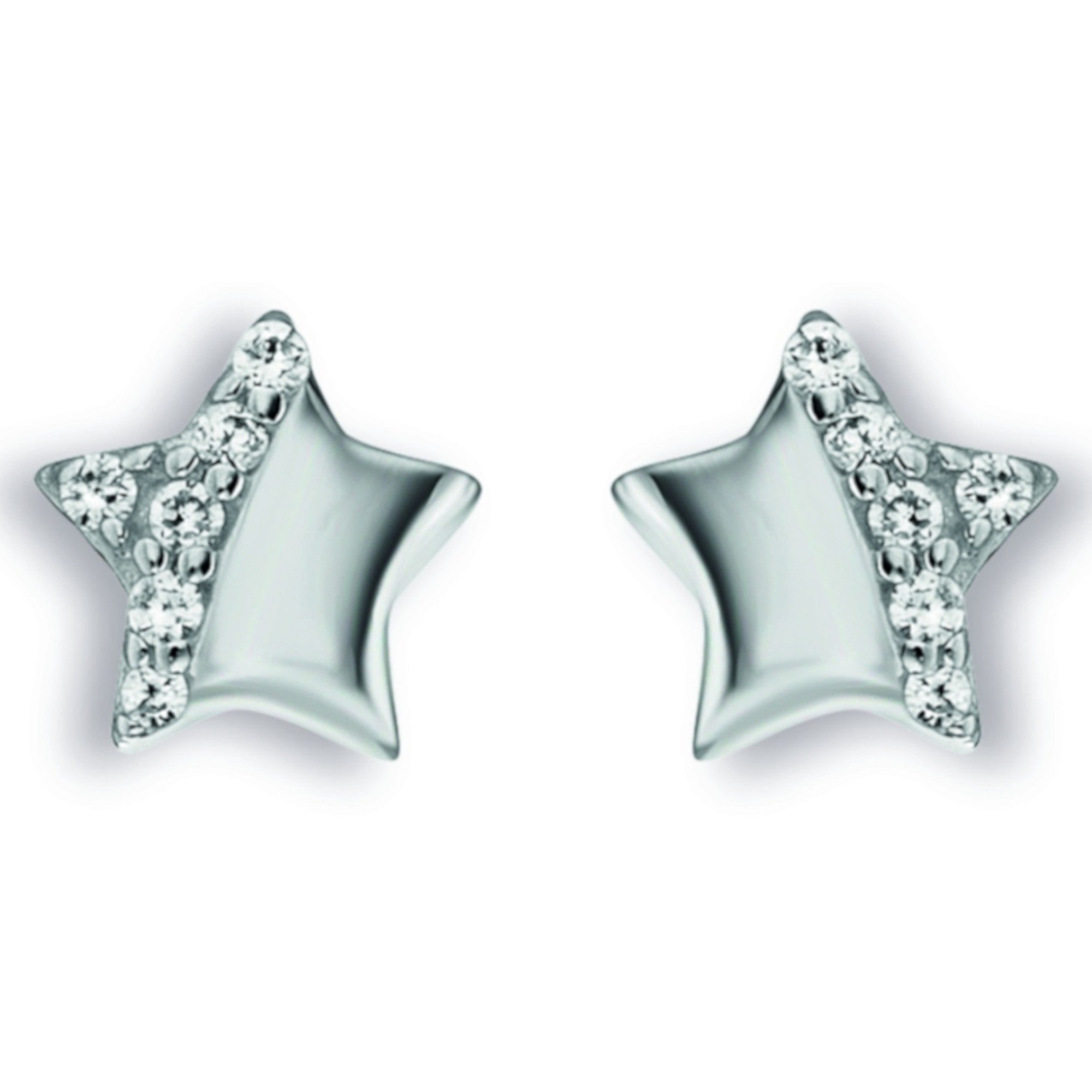 Zirkonia Stern Ohrringe Ohrstecker aus 925er Silber von ONE ELEMENT – Bild 2