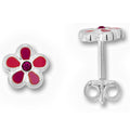 Zirkonia Blume Ohrringe Ohrstecker aus 925er Silber von ONE ELEMENT – Bild 1