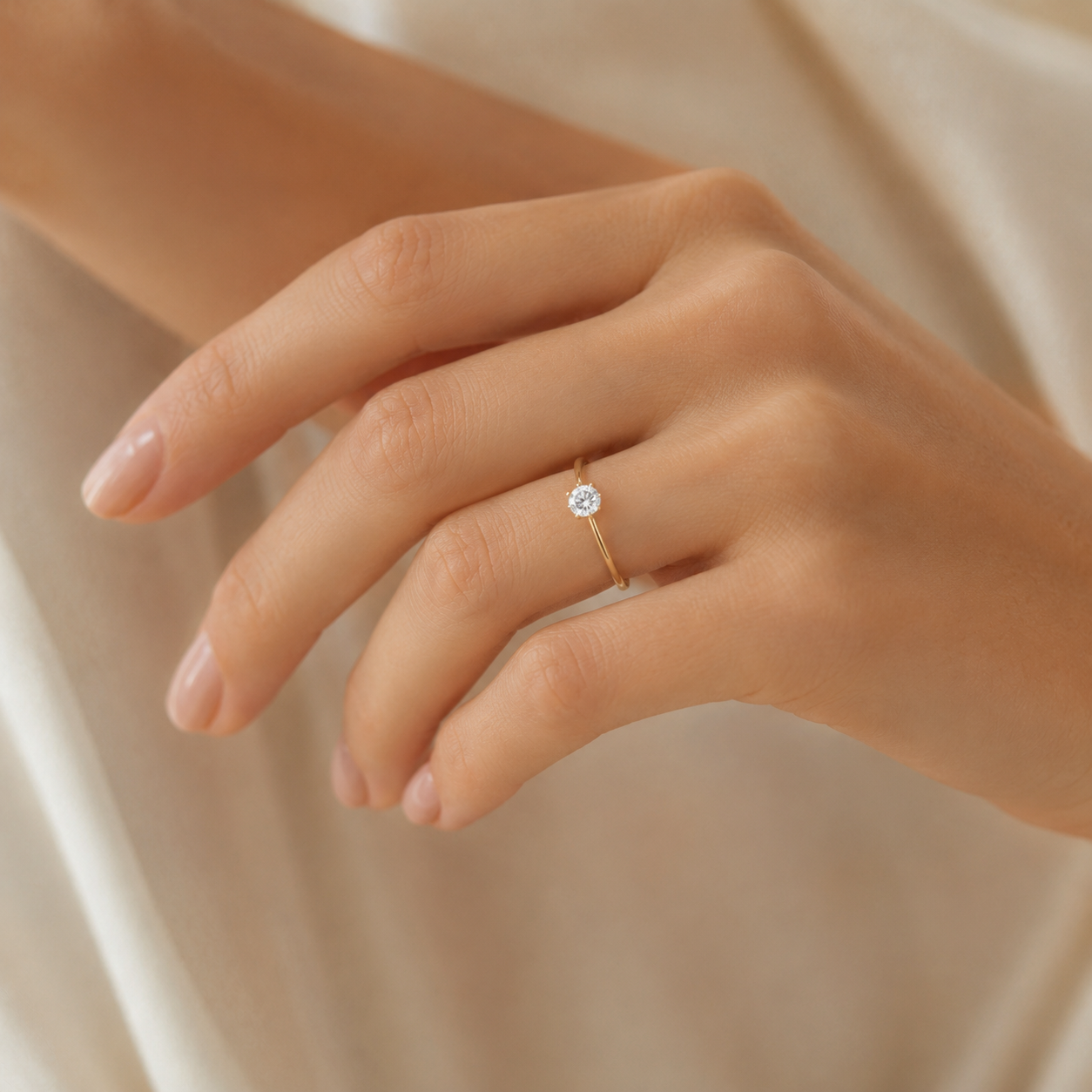 Ring aus 585 Gold mit 1 Lab Grown Diamant 0,75 ct von ONE ELEMENT – Bild 2