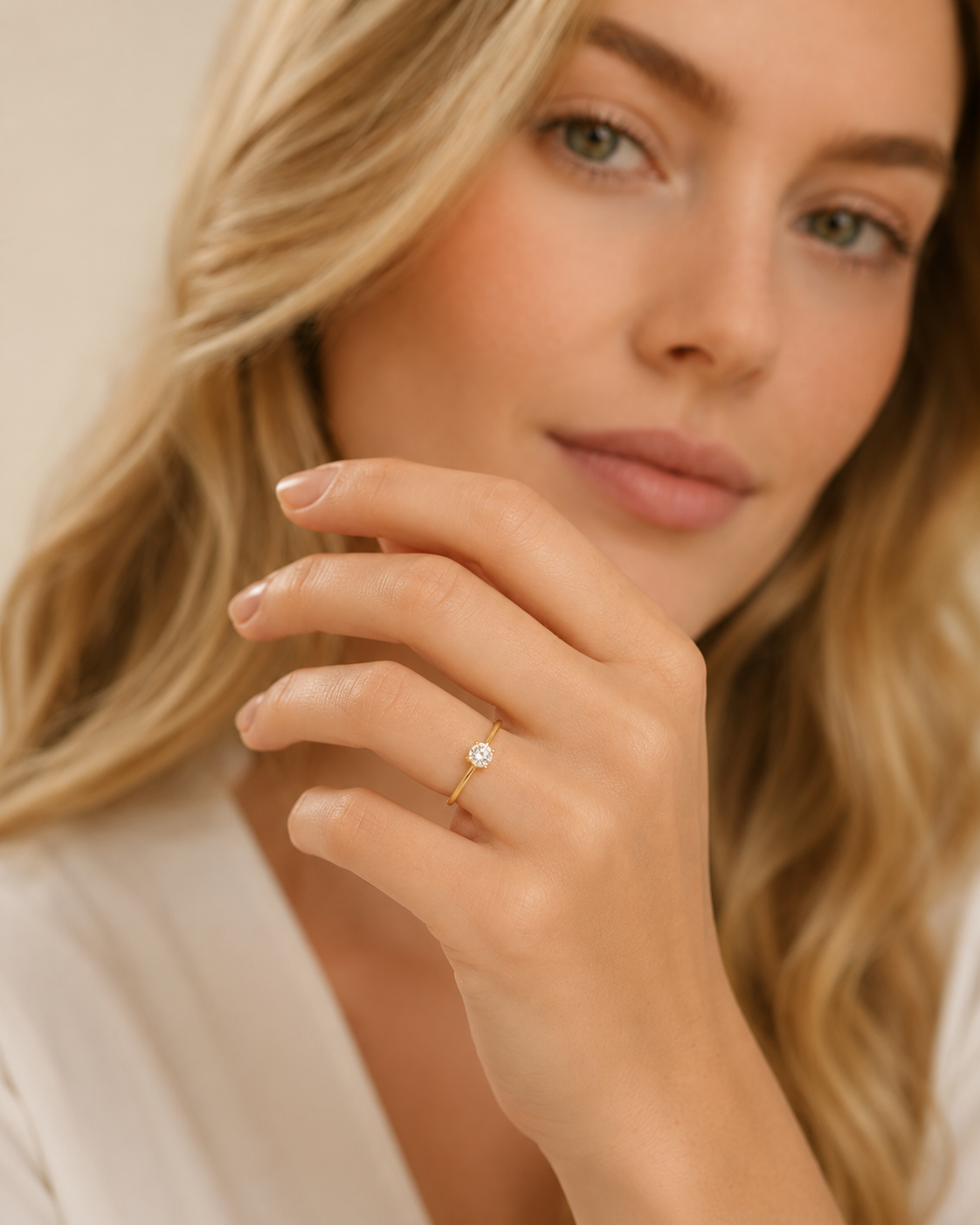 Diamantring aus 585er Gelbgold mit Lab-Grown-Diamant, 0,75 ct – weitere Ansicht 3