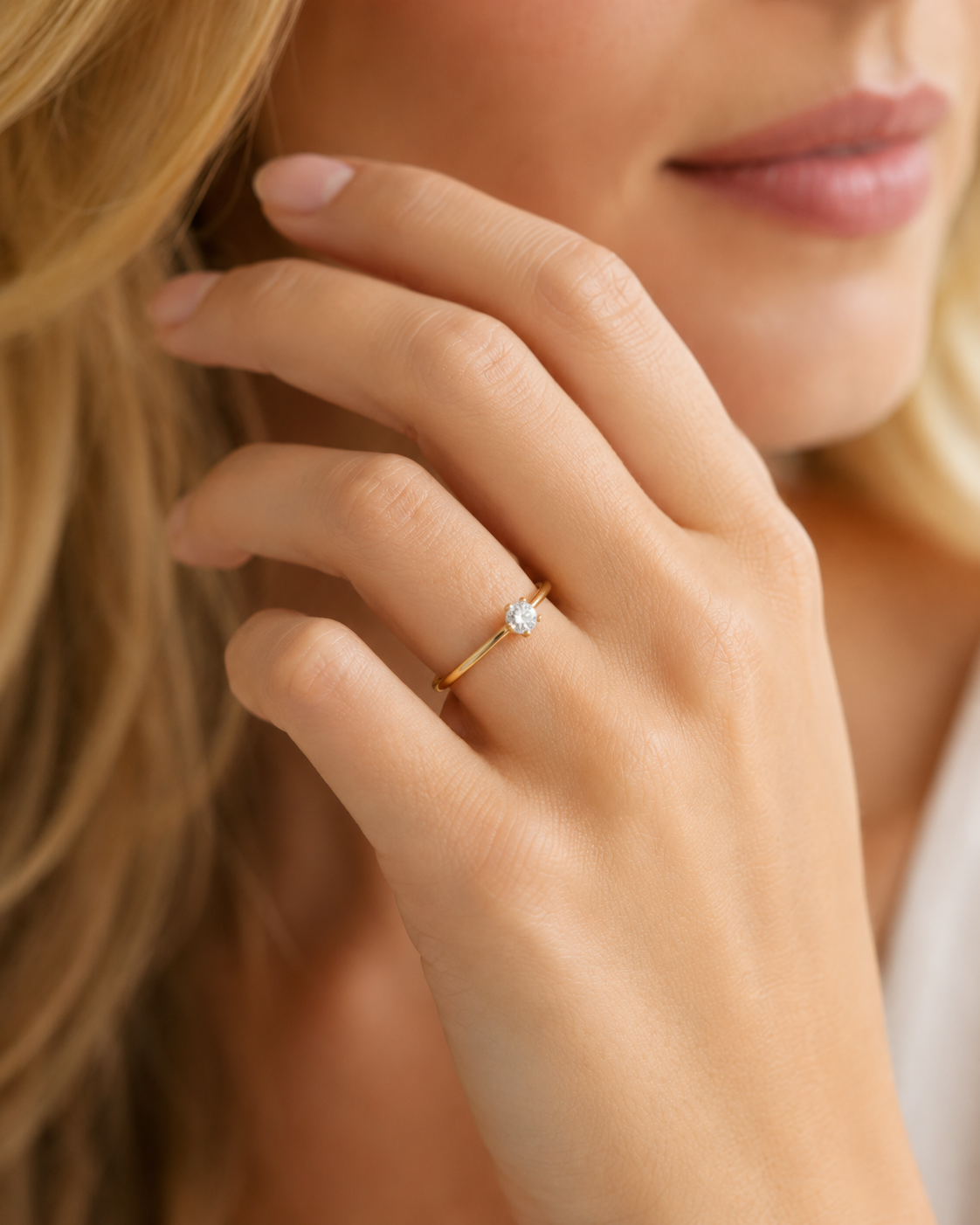 Ring aus 585 Gold mit 1 Lab Grown Diamant 0,25 ct von ONE ELEMENT – Bild 3
