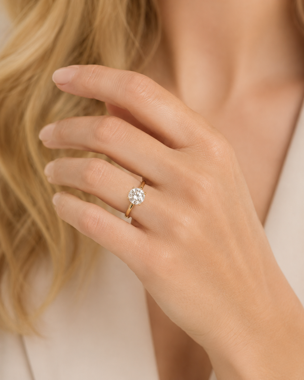 Ring aus 585 Gold mit 1 Lab Grown Diamant 0,5 ct von ONE ELEMENT – Bild 2