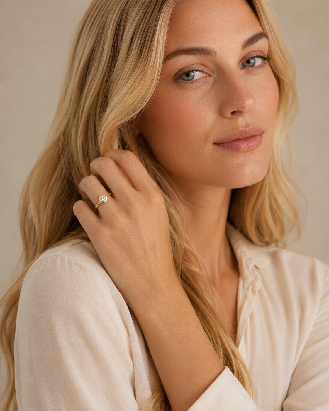 Diamantring aus 585er Gelbgold mit Lab-Grown-Diamant, 1 ct – weitere Ansicht 4