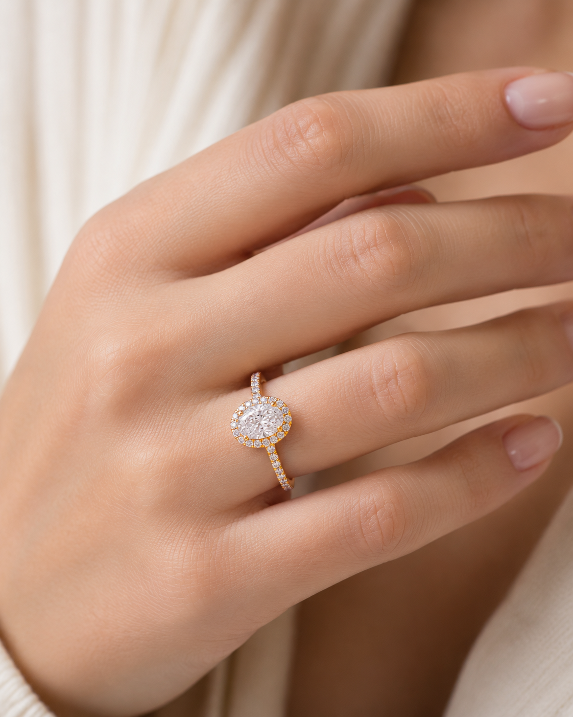 Ring aus 585 Gold mit 41 Lab Grown Diamanten 0,77 ct von ONE ELEMENT – Bild 3