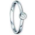0.07 ct Diamant Brillant Ring aus 585er Weißgold von ONE ELEMENT – Bild 1