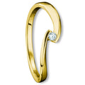 0.04 ct Diamant Brillant Ring aus 585er Gelbgold von ONE ELEMENT – Bild 1