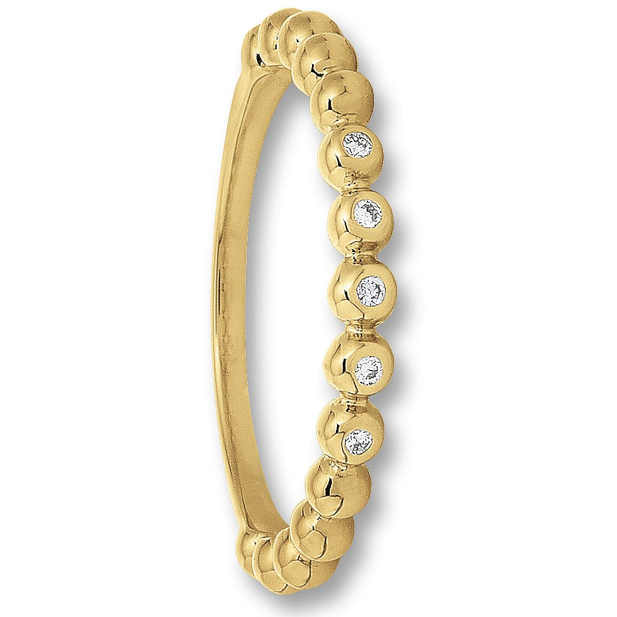 0.04 ct Diamant Brillant Ring aus 585er Gelbgold von ONE ELEMENT – Bild 1