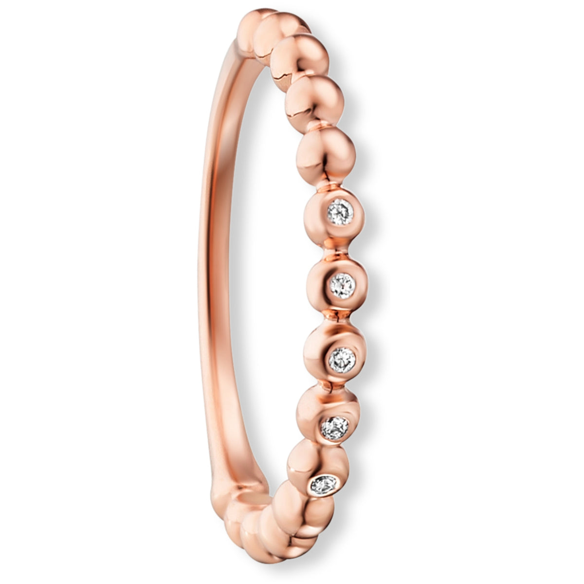 0.04 ct Diamant Brillant Ring aus 585er Roségold von ONE ELEMENT – Bild 1