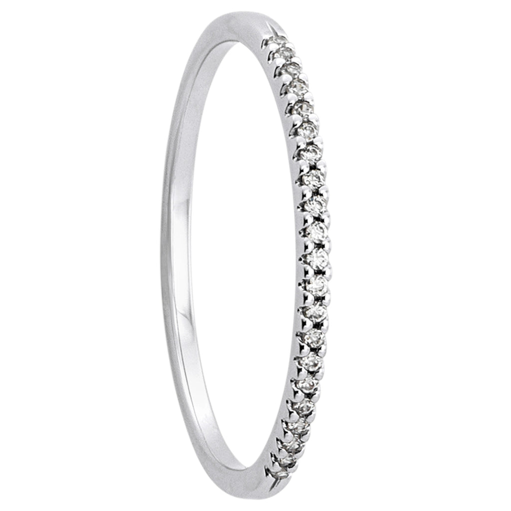 0.09 ct Diamant Brillant Ring aus 585er Weißgold von ONE ELEMENT – Bild 1