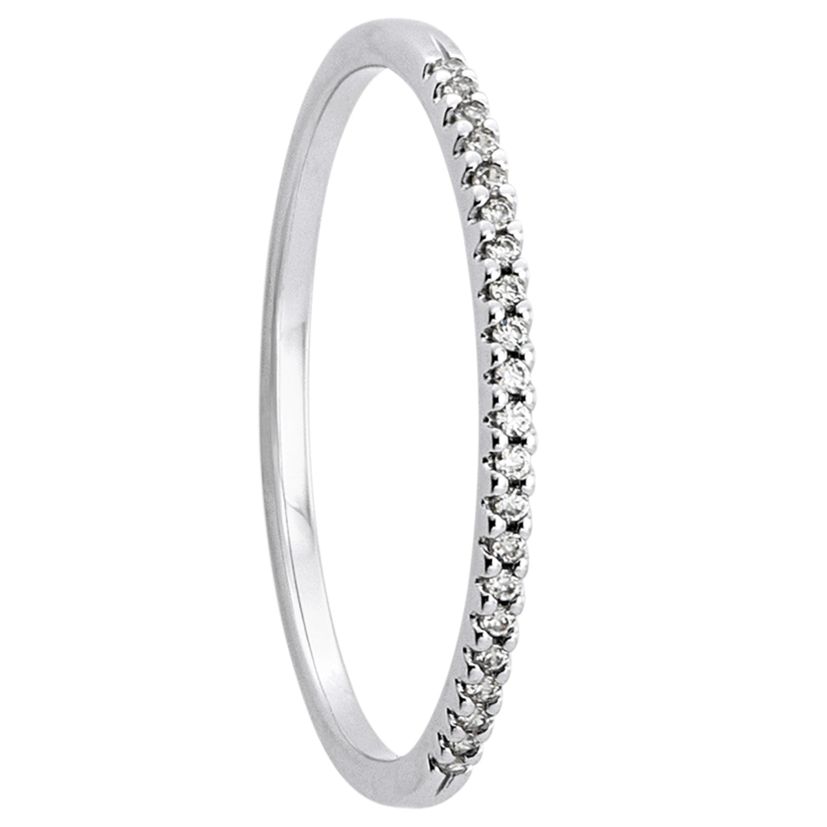 0.09 ct Diamant Brillant Ring aus 585er Weißgold von ONE ELEMENT – Bild 1