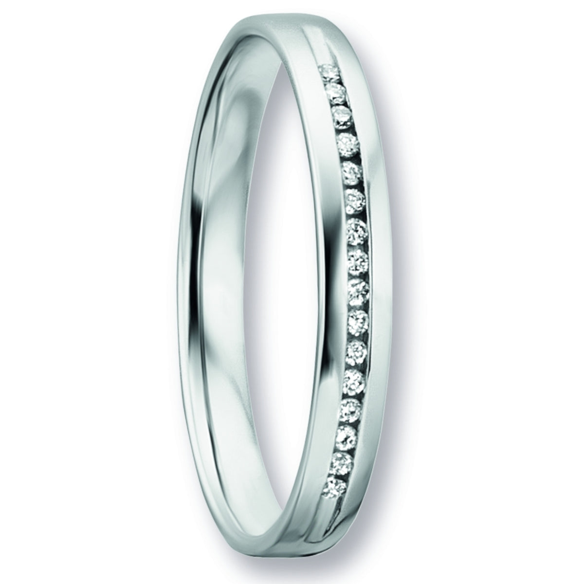 0.07 ct Diamant Brillant Ring aus 585er Weißgold von ONE ELEMENT – Bild 1