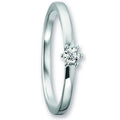 0.09 ct Diamant Brillant Ring aus 585er Weißgold von ONE ELEMENT – Bild 1