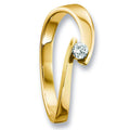 0.09 ct Diamant Brillant Ring aus 585er Gelbgold von ONE ELEMENT – Bild 1