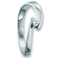 0.09 ct Diamant Brillant Ring aus 585er Weißgold von ONE ELEMENT – Bild 1