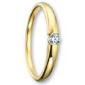 0.09 ct Diamant Brillant Ring aus 585er Gelbgold von ONE ELEMENT – Bild 1