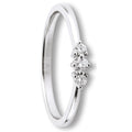 0.1 ct Diamant Brillant Ring aus 585er Weißgold von ONE ELEMENT – Bild 1