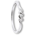 0.1 ct Diamant Brillant Ring aus 585er Weißgold von ONE ELEMENT – Bild 1