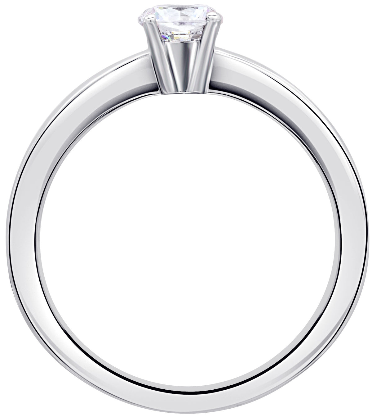 0.1 ct Diamant Brillant Ring aus 750er Weißgold von ONE ELEMENT – Bild 2